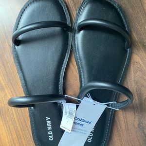 Black Strap Sandals
